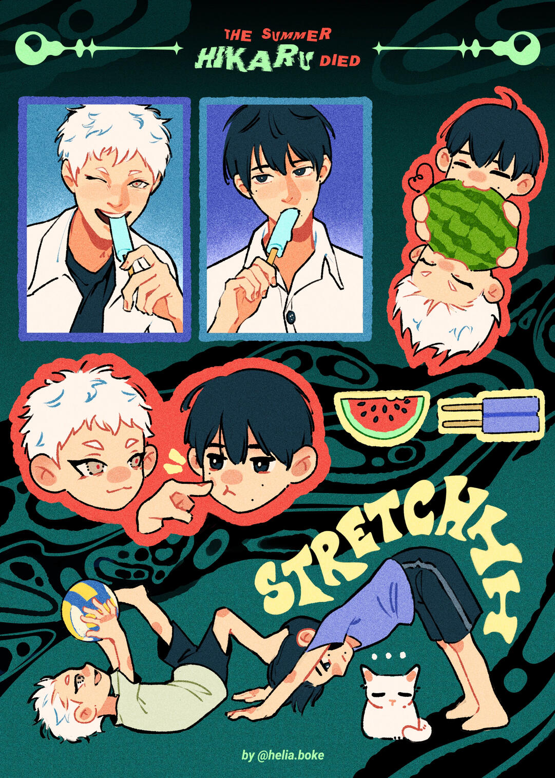 The summer Hikaru died Sticker Sheet